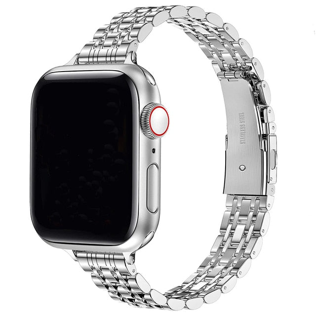 Solid Stainless Steel Bracelet for Apple Watch (42-44-45 MM) -  Shoppodiction.in