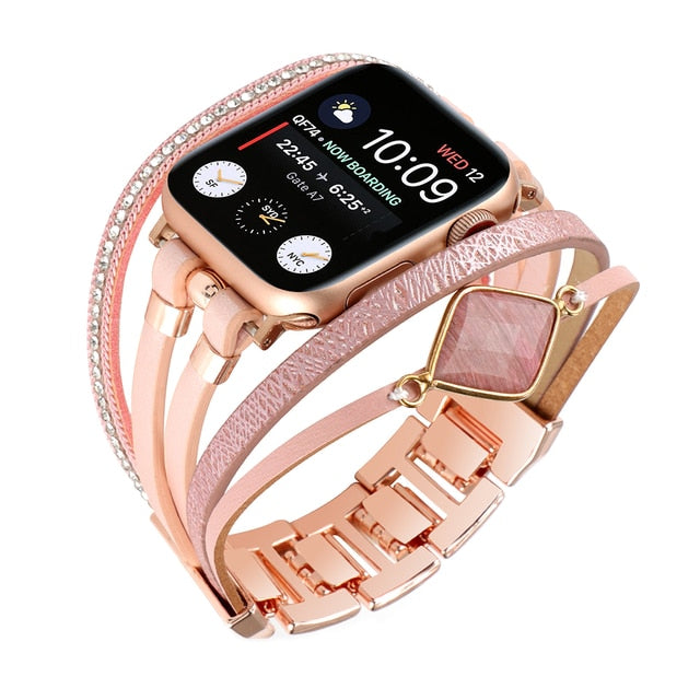 40％ Off | Metal Strap For Apple Watch Series 8 7 6 se 5 4 3 2 Ultra Women Bracelet For iWatch 49mm 45mm 41mm 40mm 38mm 44mm Band Wristband