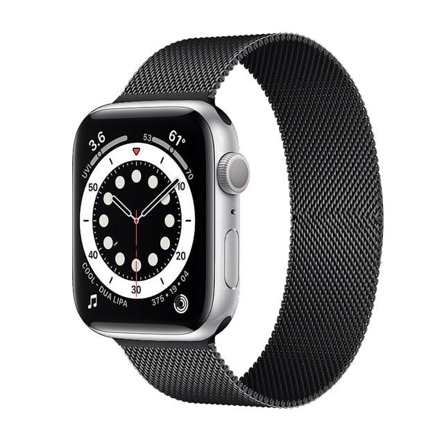 Watchbands Space gray / 38mm or 40mm Milanese Loop Strap For Apple Watch Band Series 6 5 4 Premium Steel Metal Bracelet Correa iWatch 38mm 40mm 42mm 44mm Wristband |Watchbands|