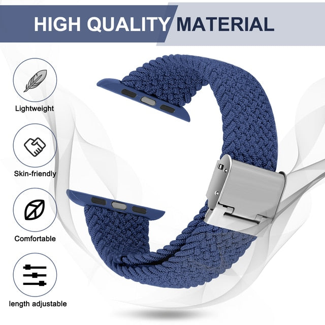 Braided Solo Loop Strap Series 7 6 5 4  Nylon BeltCorrea Wristband