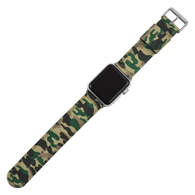 Watchbands sark green / 38MM or 40MM Nylon bands For Apple Watch Srap 5 band 40mm 44mm iWatch band 38mm 42mm series Sport loop Bracelet Apple watch 5 4 3 2 40 44 mm|Watchbands|