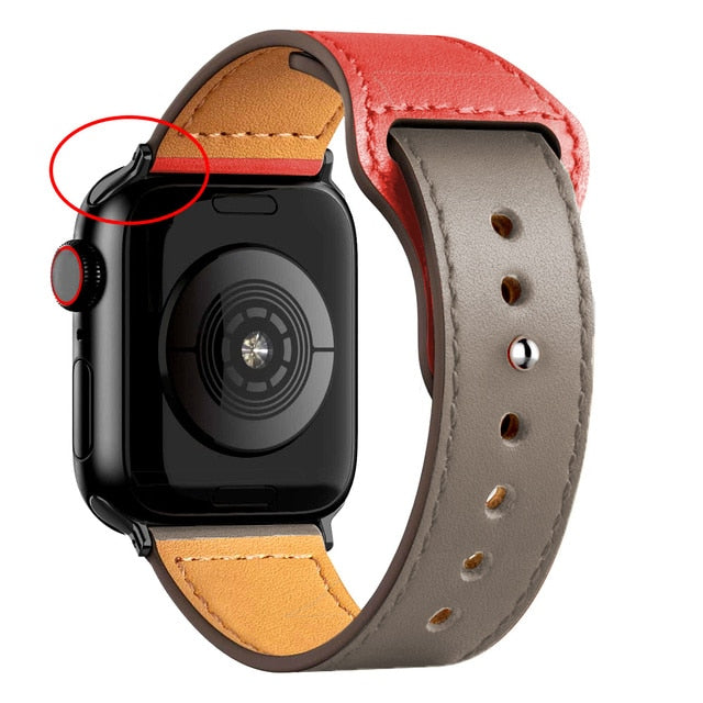 TTUC Assistir acessórios para Apple Watchbands 44mm 42mm 40mm 38mm série 7  6 5 4 3 2 1 Se Assistir pulseiras (Color : Glamour Red-Black, Size : 38mm)