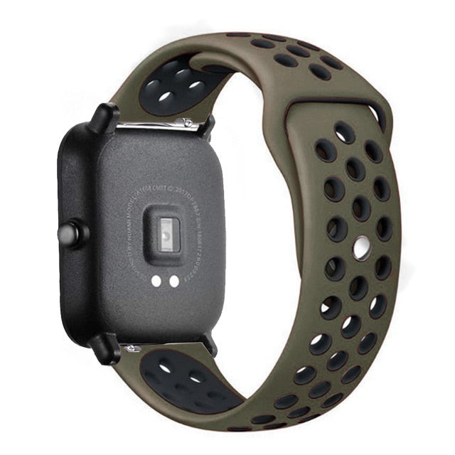 20mm/22mm Silicone band For Amazfit GTS/2/2e/GTS2 Mini/GTR 42mm/47mm/GTR2/2e/stratos 2/3 Sport Watch Bracelet Amazfit bip strap