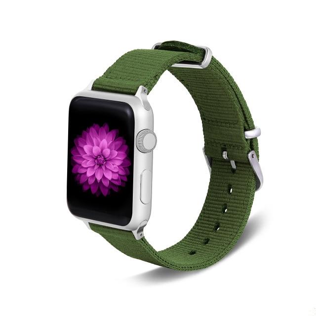 Watchbands Army Green / For 38MM and 40MM Soft Breathable Replacement Strap for iwatch series 4 5 40MM 44MM Sport Loop Band For Apple Watch Series 5 3/2/1 38MM 42MM Nylon|Watchbands|