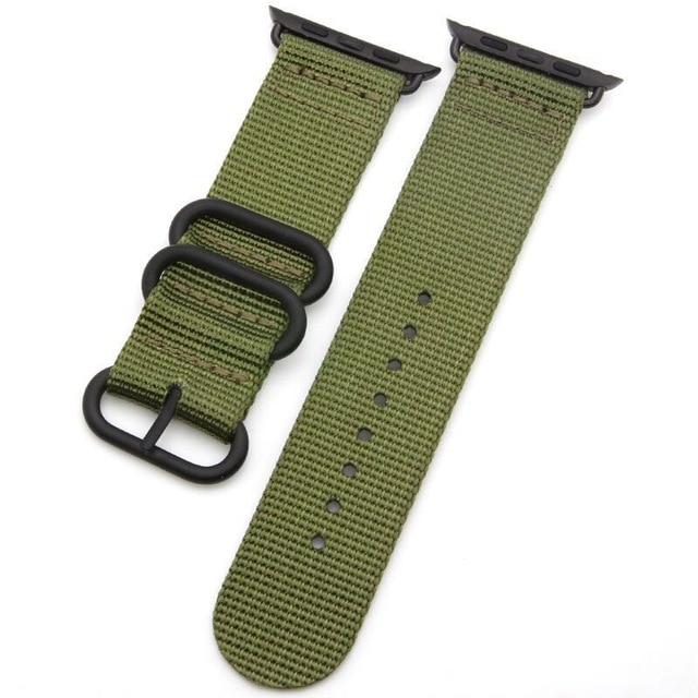 Watchbands Army Green / 38mm or 40mm NATO strap For Apple watch 5 band 44mm 40mm iWatch band 42mm 38mm Sports Nylon bracelet watch strap Apple watch 4 3 2 1 42/38 mm|Watchbands|