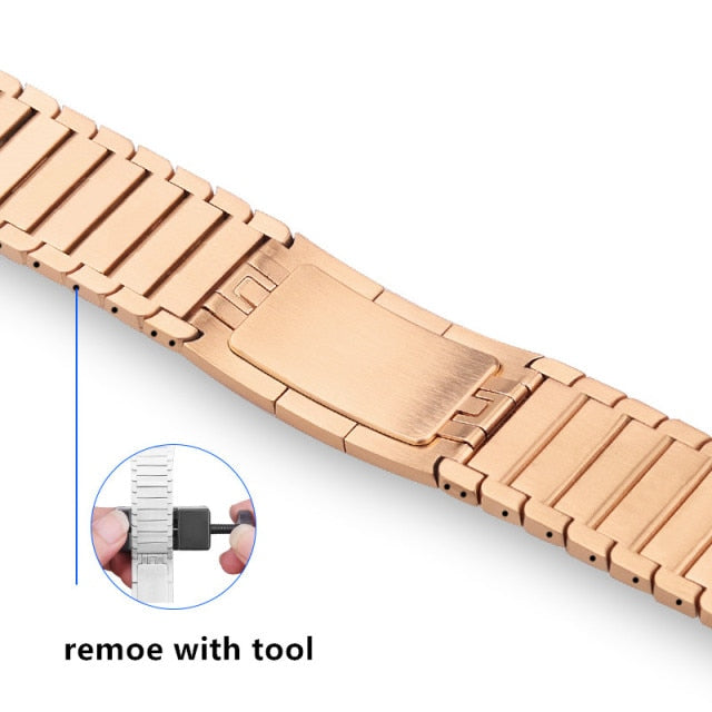 Designer Link Bracelet for Apple Watch band Ultra 8 7 mens Steel Strap
