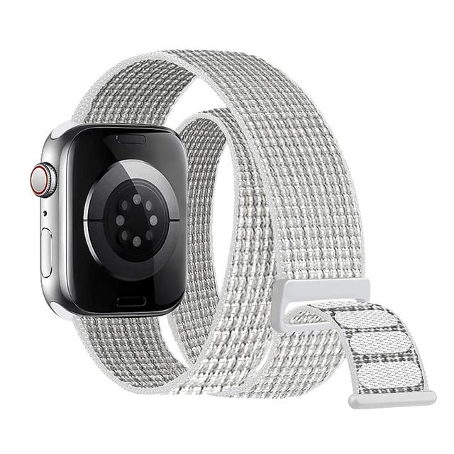 Nylon Loop For Apple Watch Band 44mm 45mm 49mm 40mm 41mm 42mm 38mm Double Tour Bracelet Iwatch Series 7 8 3 4 5 6 Se Ultra Strap - Watchbands