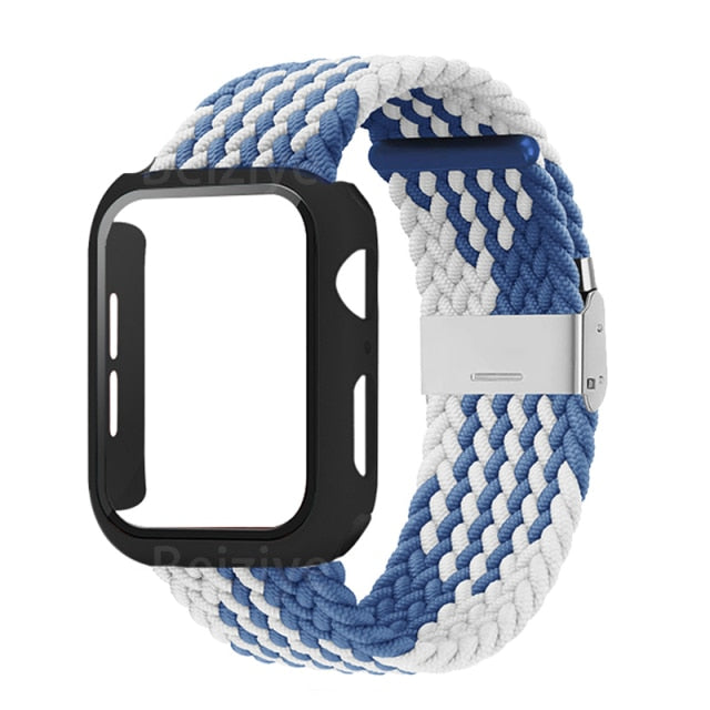 Braided Solo Loop + Case Series 6 5 4 Elastic Bracelet Watchband