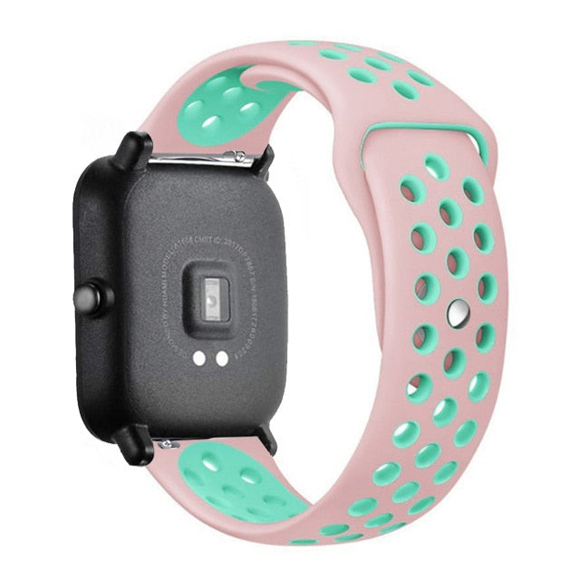 20mm/22mm Silicone band For Amazfit GTS/2/2e/GTS2 Mini/GTR 42mm/47mm/GTR2/2e/stratos 2/3 Sport Watch Bracelet Amazfit bip strap