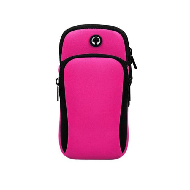 Running Bags hot pink Gym Bag Sport Accessories Running Wrist Band Bag Outdoor Sports Phone Arm Package Hiking Cell Strap Pocket Strong And Durable|Running Bags
