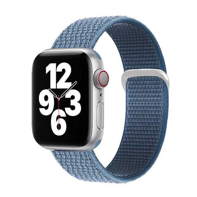 Watchbands 5 cape blue / for 38mm 40mm Sport loop strap for Apple Watch band 40mm 44mm iwatch sereis 6 5 nylon smartwatch bracelet iWatch apple watch 3 band 42mm 38mm|Watchbands|