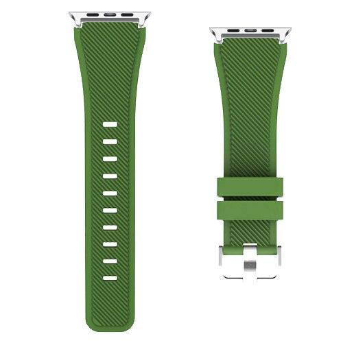 Watchbands 7-army green / 38mm-40mm sport silicone strap for apple watch band 4 5 44mm 40mm pulseira rubber bracelet watchband for iwatch correa 42mm 38mm 5/4/3/2/1|Watchbands|