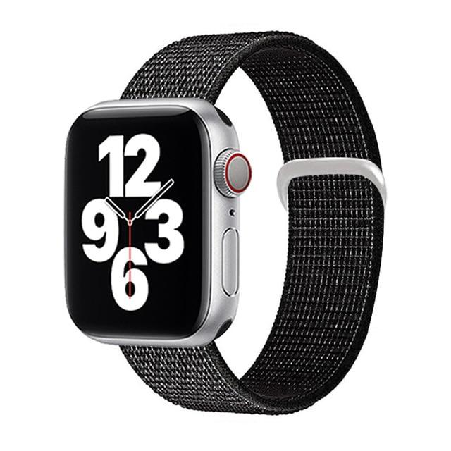 Watchbands Summiit black / for 38mm 40mm Sport loop strap for Apple Watch band 40mm 44mm iwatch sereis 6 5 nylon smartwatch bracelet iWatch apple watch 3 band 42mm 38mm|Watchbands|