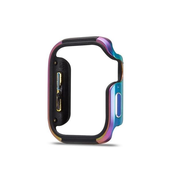 Watch Cases Colorful / 40mm for series 5 4 Slim Watch Cover for Apple Watch 5 4 Case series 5 4 40mm 44mm Soft Clear TPU+alloy Protector for iWatch 5 4 band 44MM 40MM|Watch Cases|
