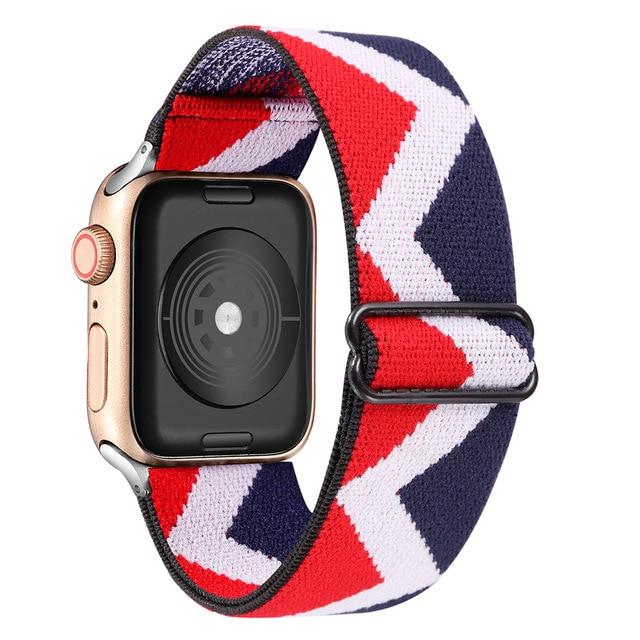 Watchbands Bohoredblue / 38mm or 40mm Elastic Nylon watch band Loop Strap for apple watch 40mm 44mm 6 5 Sport wristband for iwatch 6 5 4 3 38mm 42mm Replacement band|Watchbands|