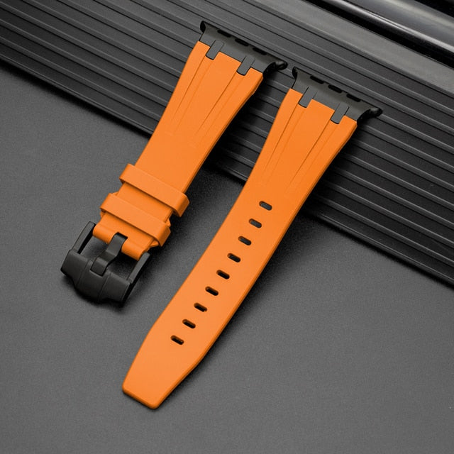 50％ Off | Silicone Strap for Apple Watch Ultra Band 49mm 45mm 41mm 44mm 42mm 40 38mm Sports Soft Rubber Strap IWatch 8 7 6 5 4 SE Bracelet