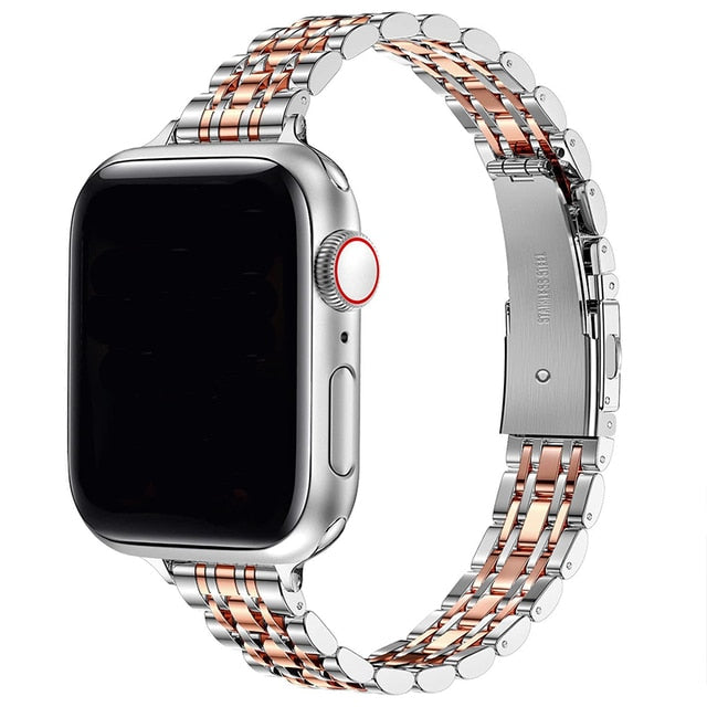 50％ Off | Stainless Steel Strap For Apple Watch Band 49mm 42mm 44mm Metal Bracelet iWatch Ultra Series 8 7 6 SE 5 4 3 for Women 45mm 41mm