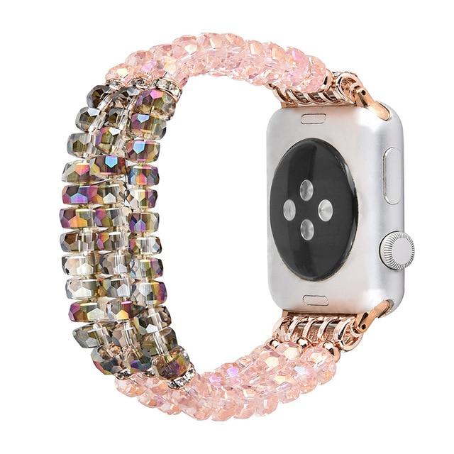 Watchbands style5 / 38mm or 40mm Pearl Strap for Apple Watch Series 5 4 3 2 Band Jewelry Crystal Bracelet for IWatch 38/40/42/44mm Watchband Diamond Woman Band|Watchbands|