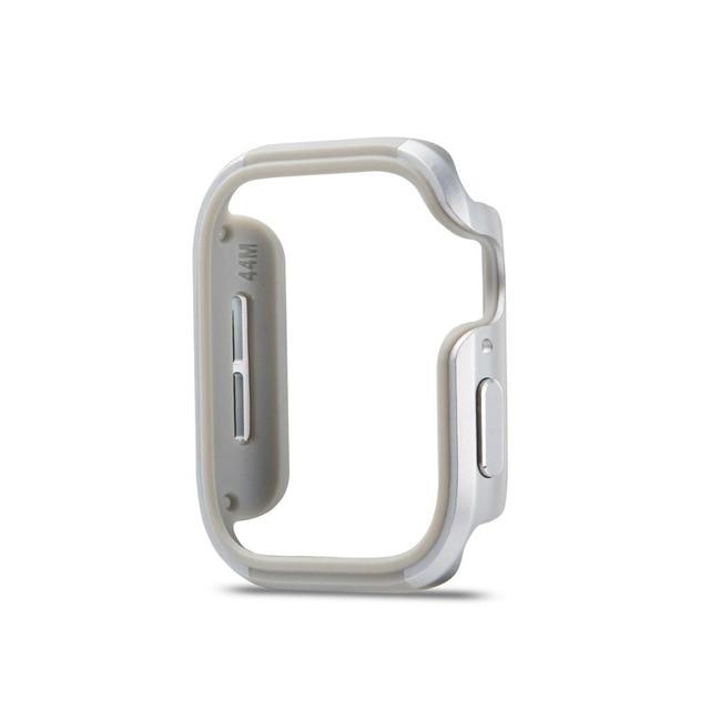 Watch Cases silver / 40mm for series 5 4 Slim Watch Cover for Apple Watch 5 4 Case series 5 4 40mm 44mm Soft Clear TPU+alloy Protector for iWatch 5 4 band 44MM 40MM|Watch Cases|