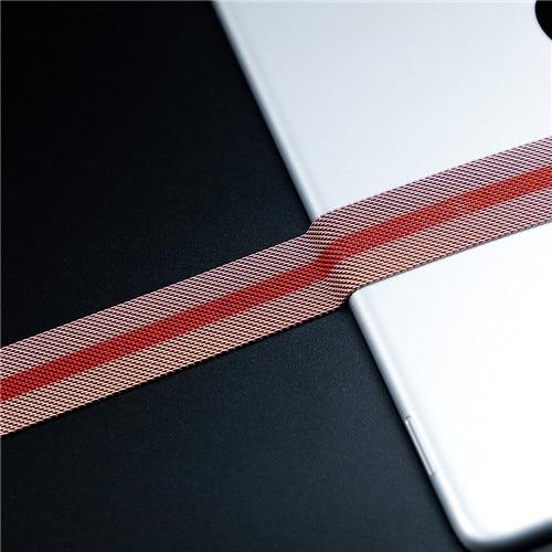 Watchbands Pink gold red / 38mm/40mm high quality milanese magnetic loop apple Watch band, Watchbands