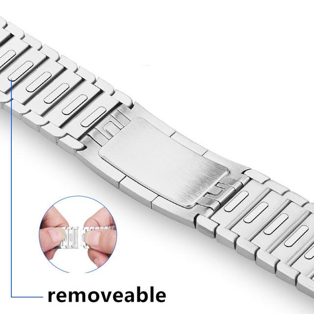 Watchbands Metal Strap for apple Watch band 44 mm 40mm iwatch bands 42mm 38mm Stainless Steel link Bracelet watchband for series 6 5 4 3 2 1