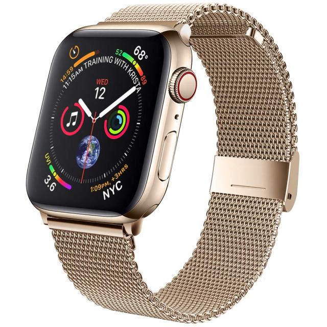 Apple Series 7 6 5 4 Premium Steel Metal Milanese Loop Strap Bracelet