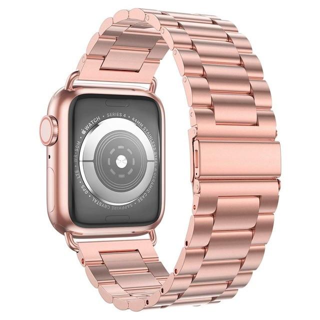 Watchbands Rose gold / 38mm series 321 Case+Strap For Apple Watch 5 3 band 44 mm 40mm 42mm/38mm Stainless Steel metal Bracelet belt accessories iWatch Band 5 4 3 2 1|Watchbands|