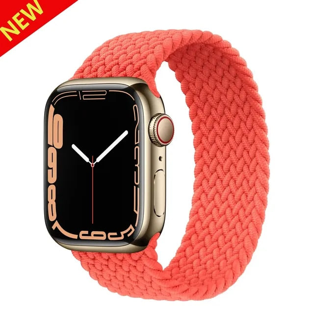 48％ Off | Nylon Strap For Apple Watch Band 41mm 44mm 45mm 40mm 42mm 38mm 49mm Elastic Sport Solo Loop Bracelet iWatch Series 8 7 6 5