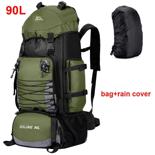 90L Travel Bag Camping Backpack Hiking Army Climbing Bags Mountaineeri –