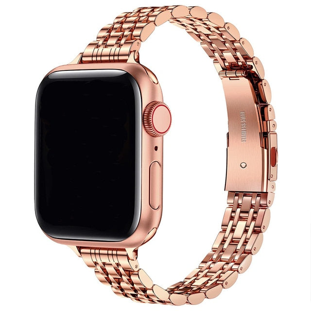 50％ Off | Stainless Steel Strap For Apple Watch Band 49mm 42mm 44mm Metal Bracelet iWatch Ultra Series 8 7 6 SE 5 4 3 for Women 45mm 41mm