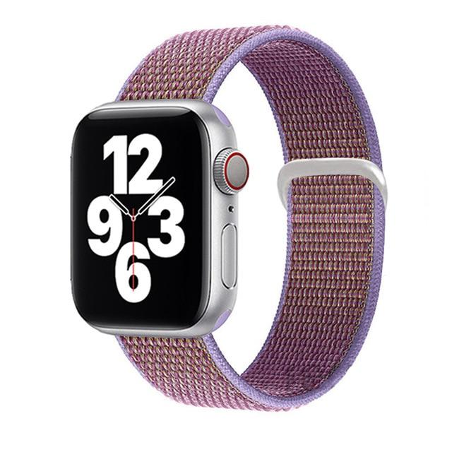 Watchbands 40 Lilac / for 38mm 40mm Sport loop strap for Apple Watch band 40mm 44mm iwatch sereis 6 5 nylon smartwatch bracelet iWatch apple watch 3 band 42mm 38mm|Watchbands|