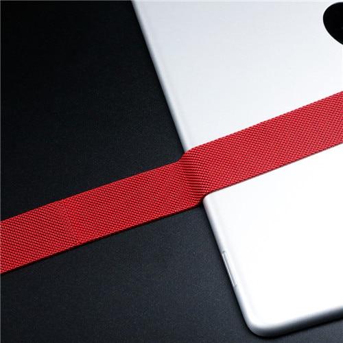 Watchbands red / 38mm/40mm high quality milanese magnetic loop apple Watch band, Watchbands
