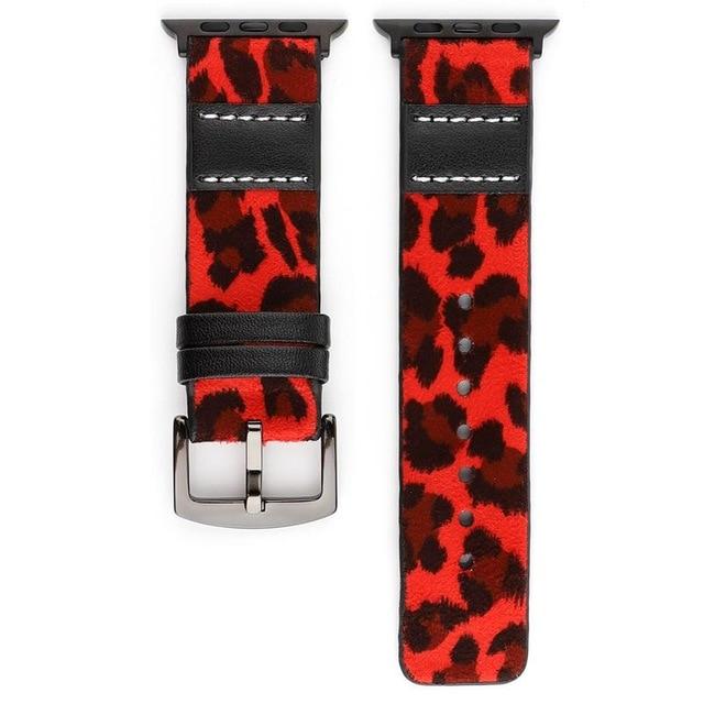 Watchbands red / 38mm or 40mm Genuine Leather strap for apple watch band 44 mm 38mm apple watch 5 4 3 iwatch band 42mm 40mm correa pulseira watchband bracelet|Watchbands|