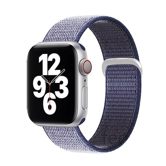 Watchbands 36 Midnight Blue / for 38mm 40mm Sport loop strap for Apple Watch band 40mm 44mm iwatch sereis 6 5 nylon smartwatch bracelet iWatch apple watch 3 band 42mm 38mm|Watchbands|