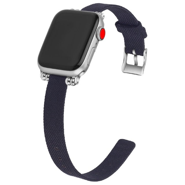 Nylon Strap for Apple Watch Band Series 7 6 5 4 Houndstooth Watchband