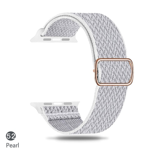 Nylon Strap For Apple Watch Band 44mm 45mm 41mm 40mm 38mm 42mm Accessories Pulseira Bracelet Iwatch Series 7 Se 6 5 4 3 - Watchbands