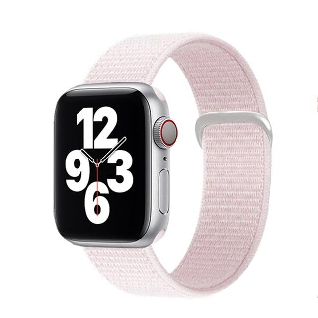 Watchbands 42 Pear Pink / for 38mm 40mm Sport loop strap for Apple Watch band 40mm 44mm iwatch sereis 6 5 nylon smartwatch bracelet iWatch apple watch 3 band 42mm 38mm|Watchbands|