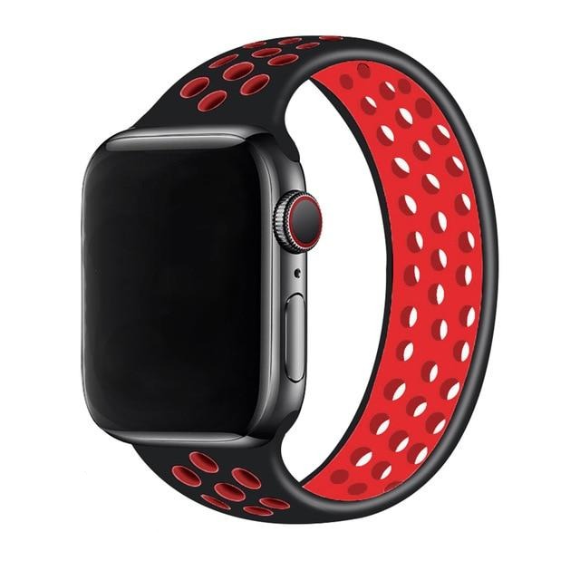 Watchbands Apple Watch Band Series 6 5 4 Elastic Belt Silicone Bracelet Solo loop for iWatch 38mm 40mm 42mm 44mm Waterproof Rubber Wristband |Watchbands|