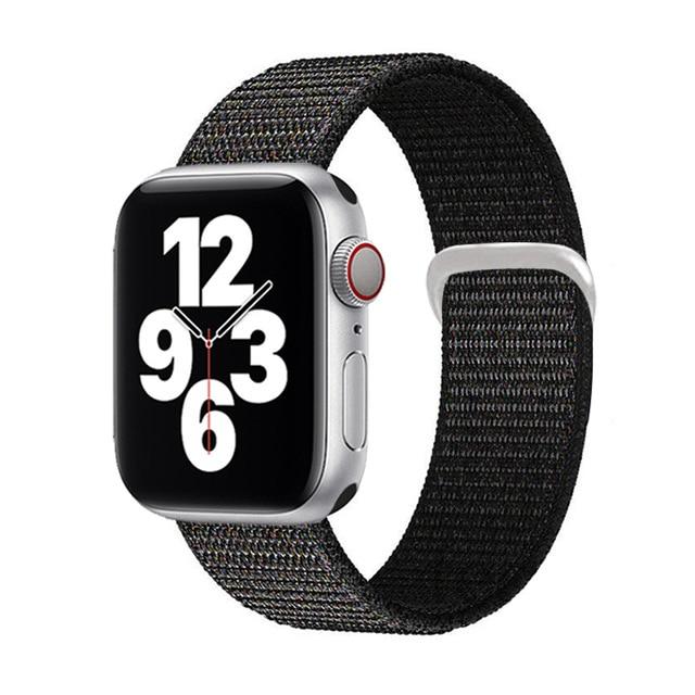 Watchbands 1 black red / for 38mm 40mm Sport loop strap for Apple Watch band 40mm 44mm iwatch sereis 6 5 nylon smartwatch bracelet iWatch apple watch 3 band 42mm 38mm|Watchbands|