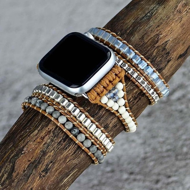 Custom Diy Strap For Apple Watch Band 44mm 40mm Iwatch 42mm 38mm Luxury Jewelry Women Belt Resin Bracelet For Series 5 4 3 Se 7 - Watchbands