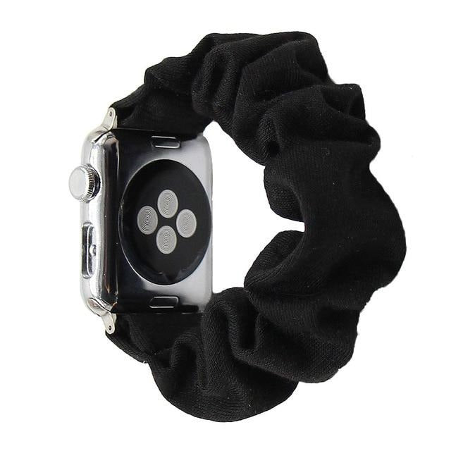 Watchbands 40 / 38mm 40mm Solid Apple Watch Scrunchie Band 38mm 42mm Men Strap Elastic Scrunchie Watch Band Stretch Strap Multi Colors Available|Watchbands|