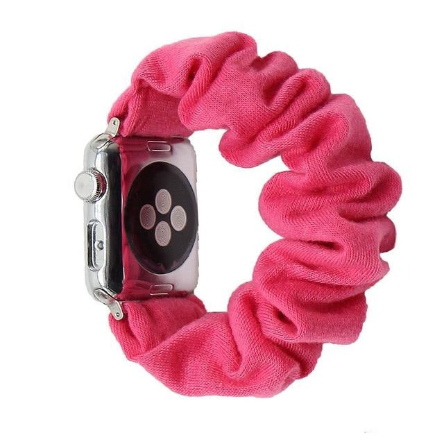 Watchbands 41 / 38mm 40mm Solid Apple Watch Scrunchie Band 38mm 42mm Men Strap Elastic Scrunchie Watch Band Stretch Strap Multi Colors Available|Watchbands|
