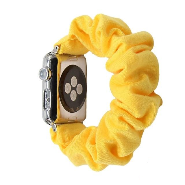 Watchbands 43 / 38mm 40mm Solid Apple Watch Scrunchie Band 38mm 42mm Men Strap Elastic Scrunchie Watch Band Stretch Strap Multi Colors Available|Watchbands|