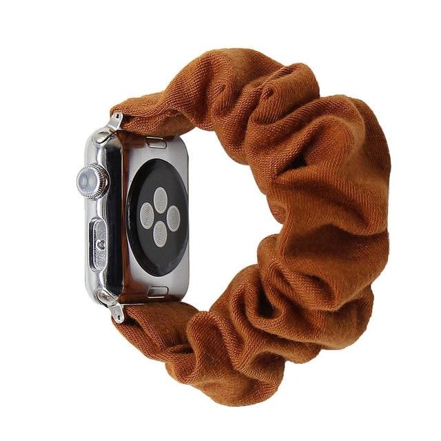 Watchbands 44 / 38mm 40mm Solid Apple Watch Scrunchie Band 38mm 42mm Men Strap Elastic Scrunchie Watch Band Stretch Strap Multi Colors Available|Watchbands|