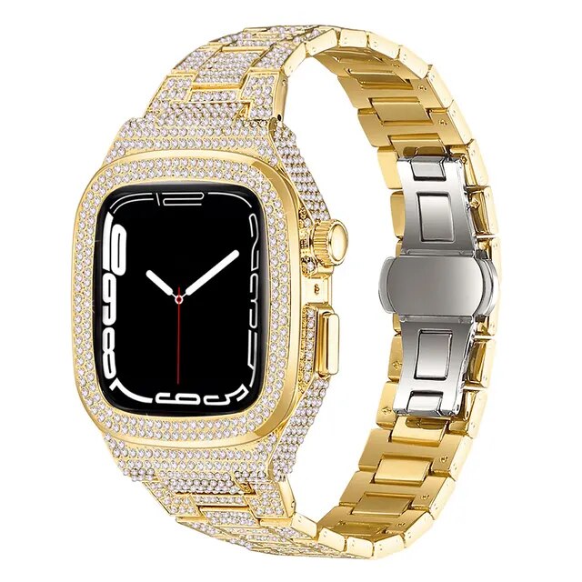 Real diamond apple online watch band