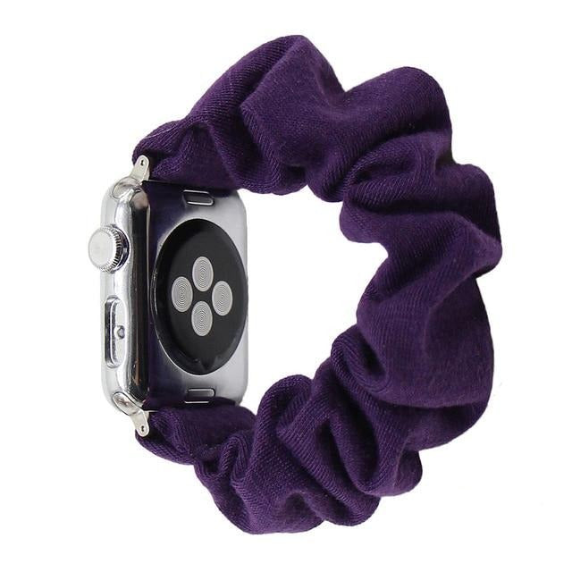 Watchbands 49 / 38mm 40mm Solid Apple Watch Scrunchie Band 38mm 42mm Men Strap Elastic Scrunchie Watch Band Stretch Strap Multi Colors Available|Watchbands|