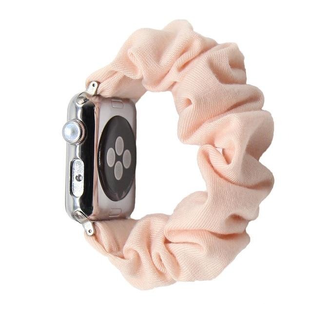 Watchbands 51 / 38mm 40mm Solid Apple Watch Scrunchie Band 38mm 42mm Men Strap Elastic Scrunchie Watch Band Stretch Strap Multi Colors Available|Watchbands|
