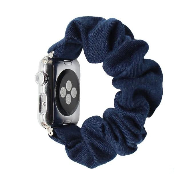 Watchbands 53 / 38mm 40mm Solid Apple Watch Scrunchie Band 38mm 42mm Men Strap Elastic Scrunchie Watch Band Stretch Strap Multi Colors Available|Watchbands|