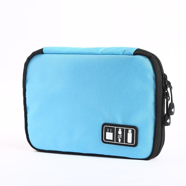 Watch Boxes Light Blue Unique Organizer Bag for Apple Watch Band Strap Bracelet Accessories, Lightweight Storage Case Waterproof Durable Portable Traveling Pouch