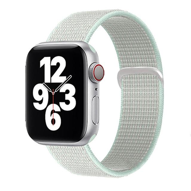 Watchbands Teal tint / for 38mm 40mm Sport loop strap for Apple Watch band 40mm 44mm iwatch sereis 6 5 nylon smartwatch bracelet iWatch apple watch 3 band 42mm 38mm|Watchbands|